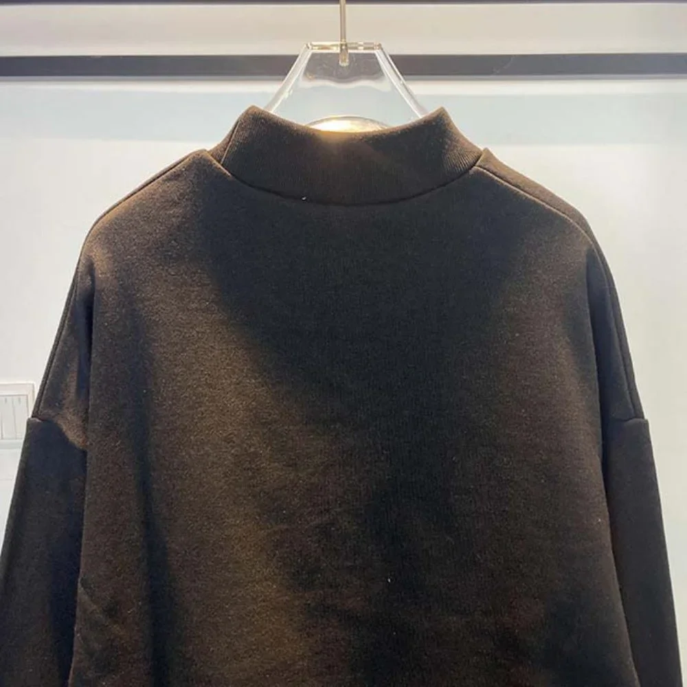 GALLERY DEPT Orange Letter Print Logo T-Shirt - Black Long Sleeve - Picture 5 of 16